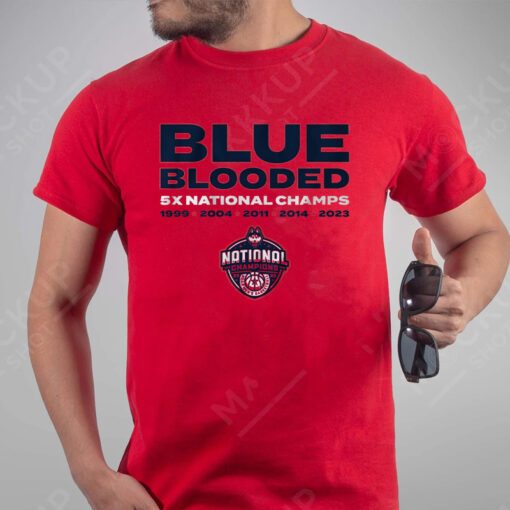 uconn basketball blue blooded tshirts