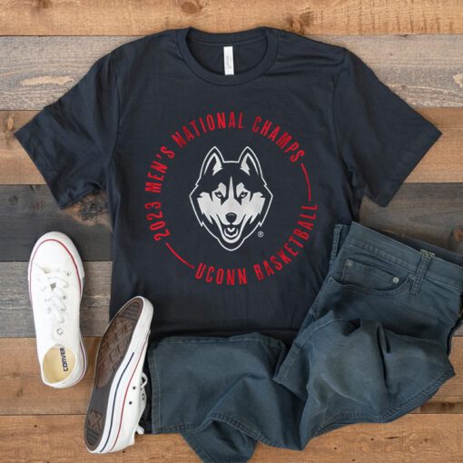 uconn mens national championship circle text tshirts