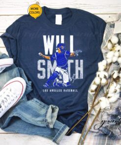 will Smith Los Angeles Dodgers baseball name blocks t shirts