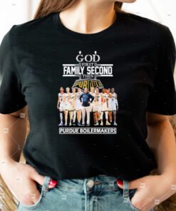 2023 God Family Second First Then Purdue Men’s Basketball Team Shirts