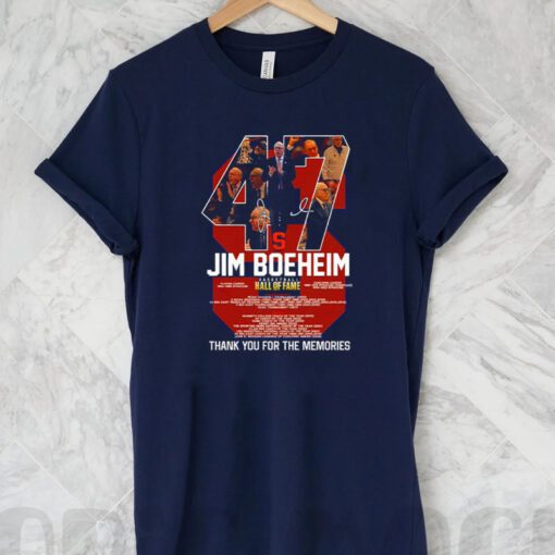 47 Jim Boeheim Basketball Hall Of Fame Thank You For The Memories 2023 T Shirt