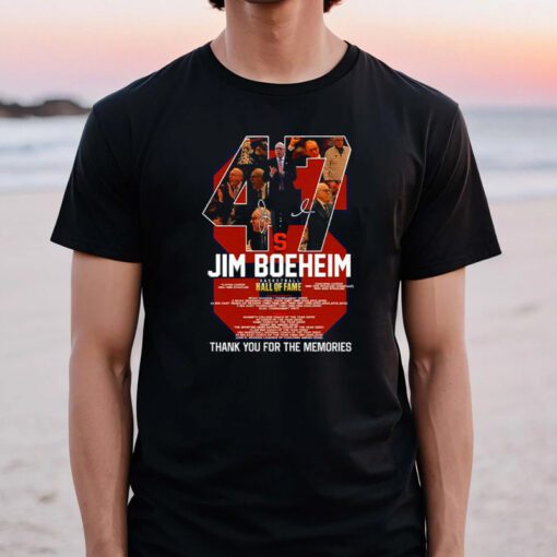 47 Jim Boeheim Basketball Hall Of Fame Thank You For The Memories 2023 T Shirts