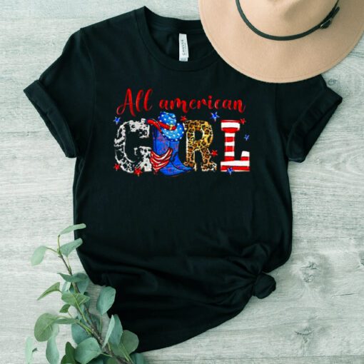 All American Girl Cowgirl Boots 4th Of July T Shirts