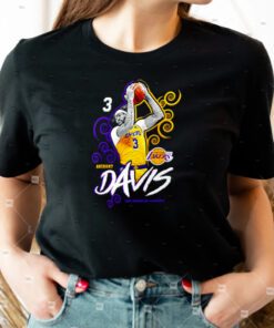 Anthony Davis Los Angeles Lakers Player Name & Number t shirt