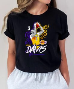 Anthony Davis Los Angeles Lakers Player Name & Number t shirts