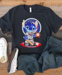 Baby Stitch Minnesota Twins Baseball Logo 2023 T-shirt