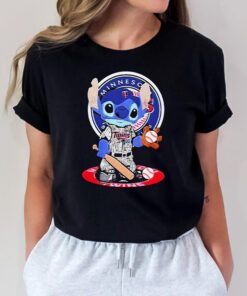 Baby Stitch Minnesota Twins Baseball Logo 2023 Tshirt