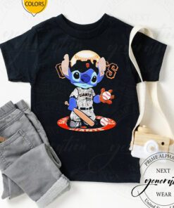 Baby Stitch San Francisco Giants Baseball Logo 2023 Tshirt