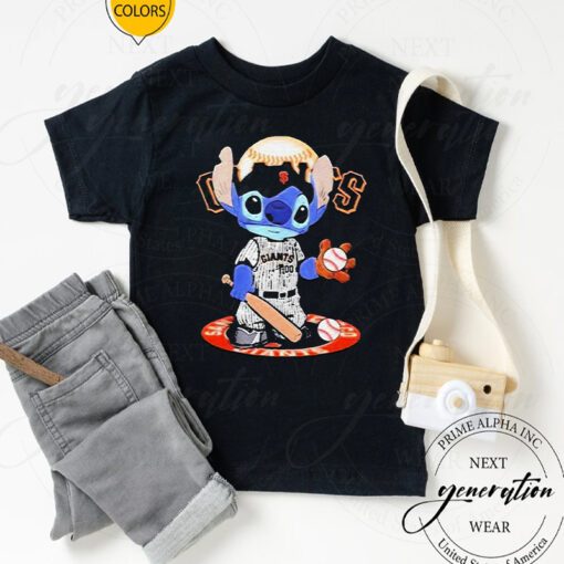 Baby Stitch San Francisco Giants Baseball Logo 2023 Tshirt