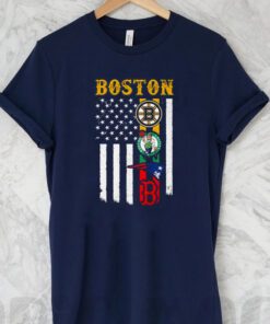 Boston City Of Champion American Flag Shirts