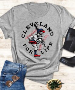 Cleveland For Life Skeleton Shirts