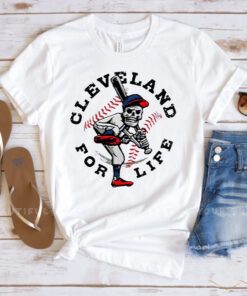 Cleveland For Life Skeleton T Shirt