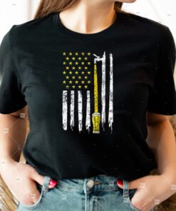 Craft Beer American Flag USA 4th Of July Brewery America T Shirts