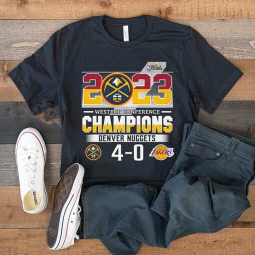 Denver Nuggets 2023 Western Conference Champions 4 0 Matchup shirts
