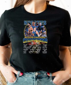 Denver Nuggets NBA Western Conference Champions 2023 Signatures shirts