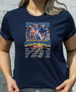 Denver Nuggets NBA Western Conference Champions 2023 Signatures t shirt