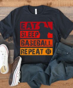 Eat sleep Baseball repeat vintage t shirt