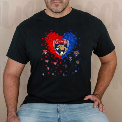 Florida Panthers Glitter Heart 2023 t shirts