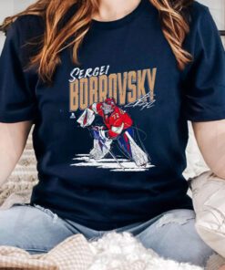Florida Panthers Sergei Bobrovsky chisel signature shirt