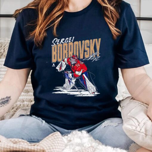 Florida Panthers Sergei Bobrovsky chisel signature shirt