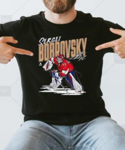 Florida Panthers Sergei Bobrovsky chisel signature t shirts