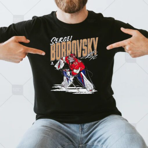 Florida Panthers Sergei Bobrovsky chisel signature t shirts