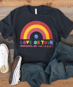 Harry Styles Love On Tour Rainbow Horsens Shirts
