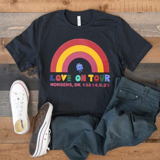 Harry Styles Love On Tour Rainbow Horsens Shirts