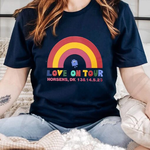 Harry Styles Love On Tour Rainbow Horsens T Shirt