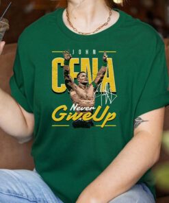 John Cena Never Give Up Tri-Blend T Shirts
