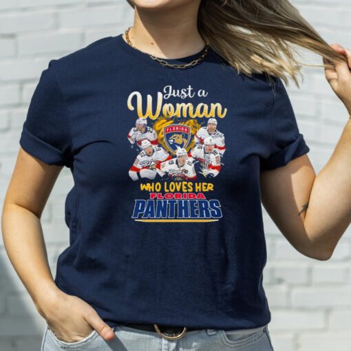 Just a Woman who loves her Florida Panthers signatures tshirts