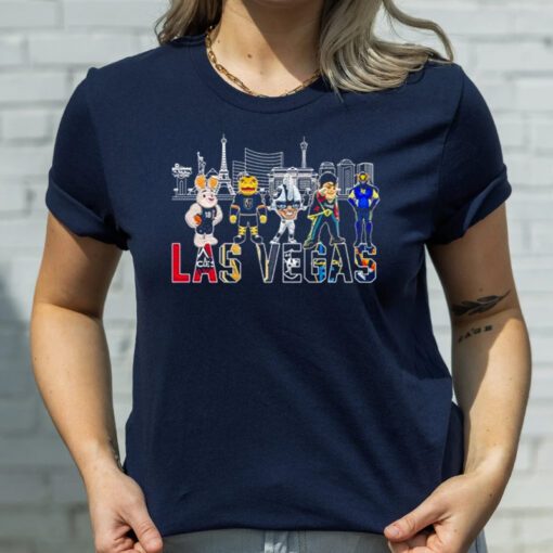 Las Vegas Skyline Sports Teams Mascots T Shirt