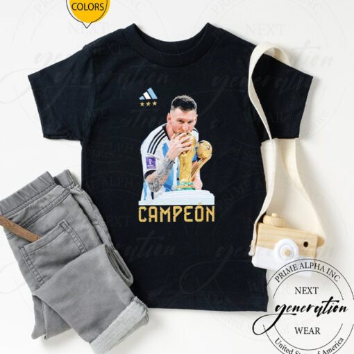 Lionel Messi Argentina National Team adidas Trophy TShirts