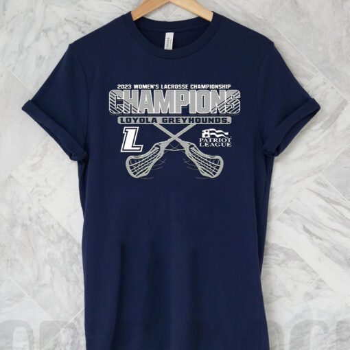 Loyola Greyhounds 2023 Patriot League Women’s Lacrosse Tournament Champions T Shirt