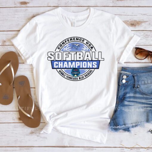 MTSU Blue Raiders 2023 NCAA C USA Softball Conference Tournament Champions T Shirts