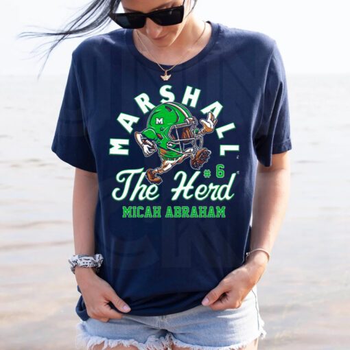 Marshall Thundering Herd Ncaa Football Micah Abraham Tshirts