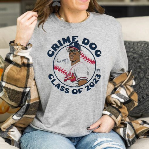 McGriff Class of 2023 Heather Grey Crime Dog T Shirts