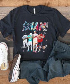 Miami Sports Teams players signatures T Shirt