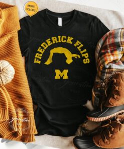 Michigan Gymnastics Frederick Flips T Shirt