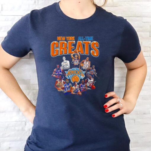 New York Knicks All time Greats Signatures T Shirt