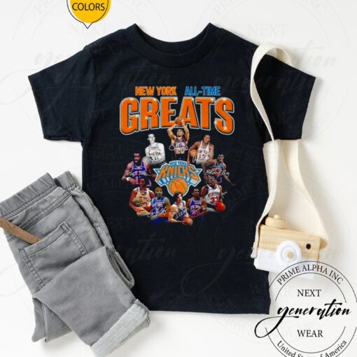 New York Knicks All time Greats Signatures T Shirts