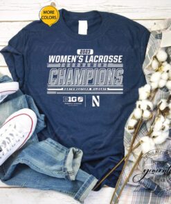 Northwestern Wildcats 2023 Big Ten Women’s Lacrosse Tournament Champions T Shirt