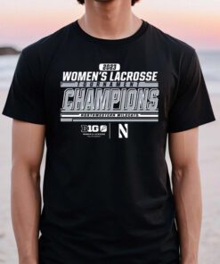 Northwestern Wildcats 2023 Big Ten Women’s Lacrosse Tournament Champions T Shirts