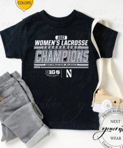 Northwestern Wildcats 2023 Big Ten Women’s Lacrosse Tournament Champions TShirt