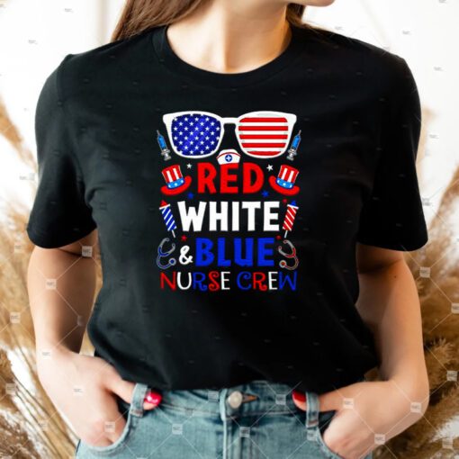 Nurse red white and blue Nurse crew shirts