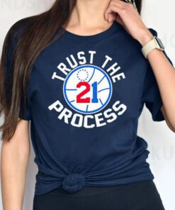 Philadelphia 76ers Joel Embiid trust the process tshirt