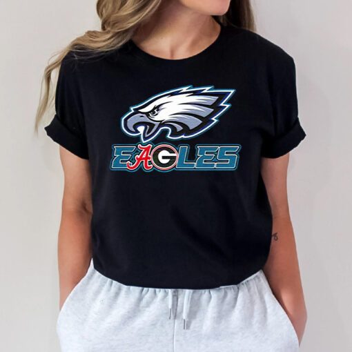 Philadelphia Alabama Georgia Bulldogs Eagles logo t shirt
