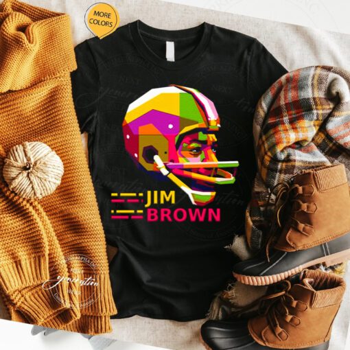 Pop Art Portrait Jim Brown shirts