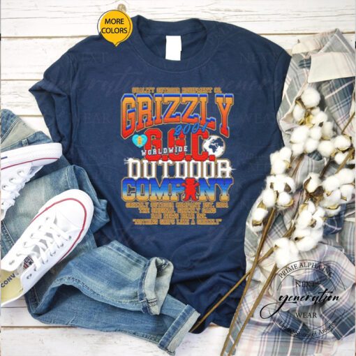 Quality outdoor equipment co Grizzly Outdoor Company t shirts