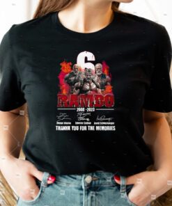 Rambo 2008 2023 Thank You for the memories signatures t shirts